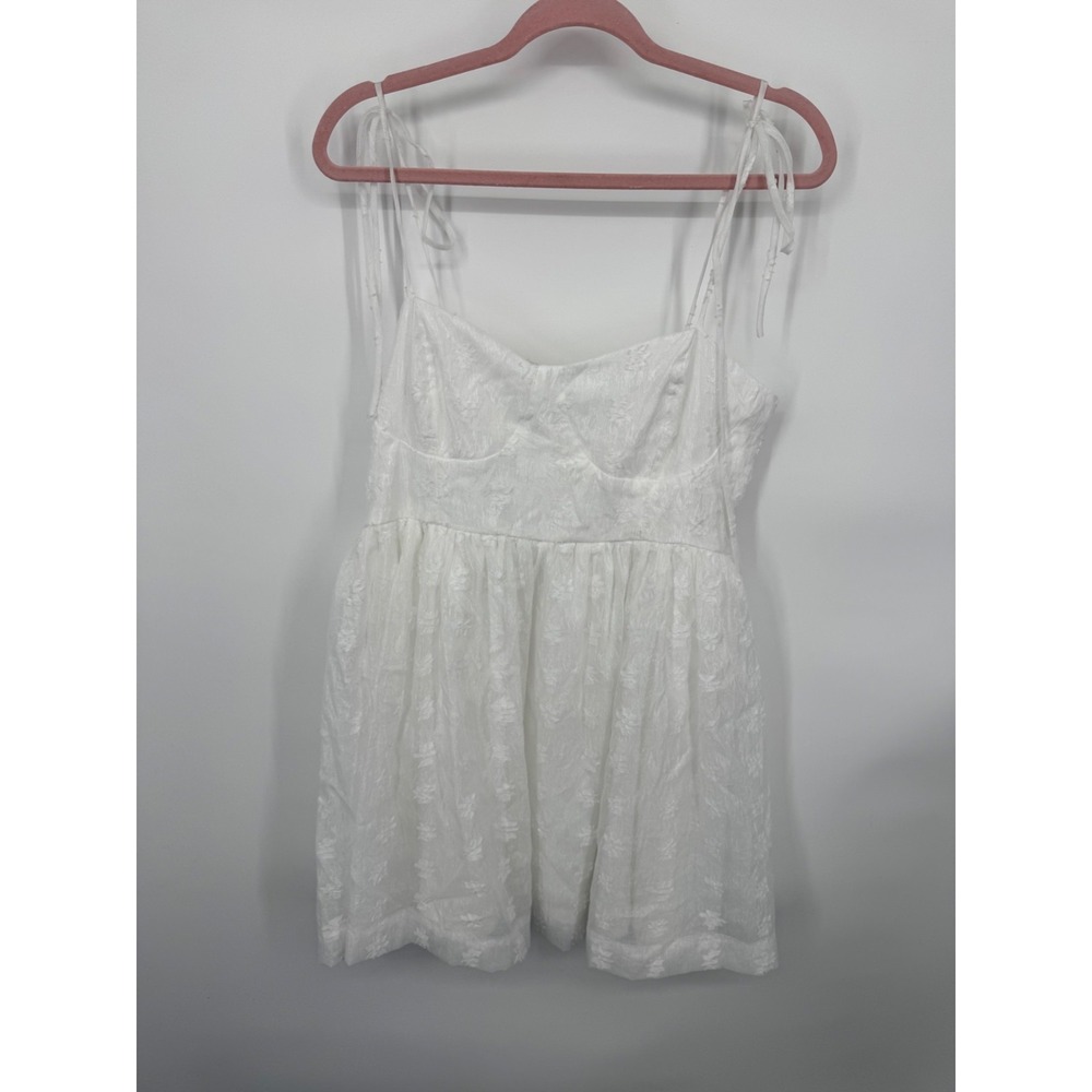 NWT Altar'd State Spaghetti Strap Lace Dress Women's XL Halen White Lined Casual